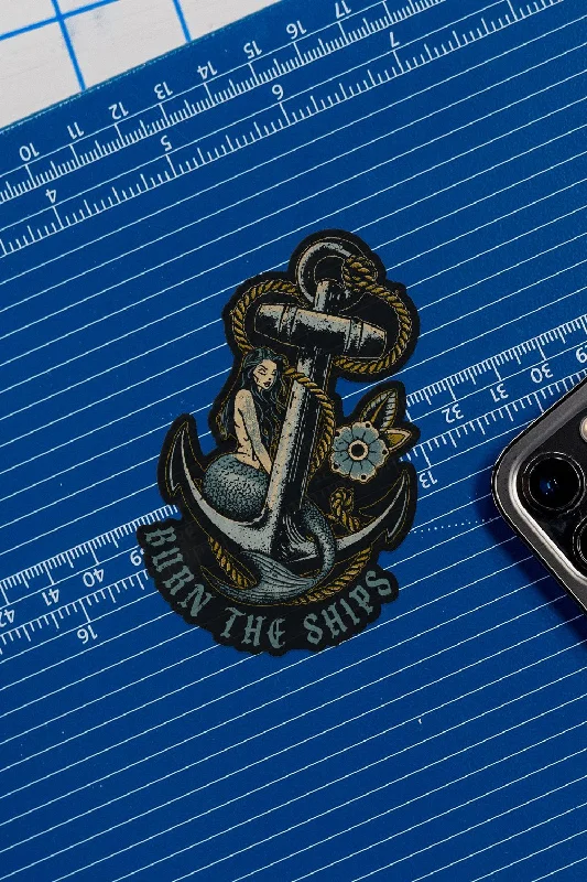  BURN THE SHIPS - STICKER