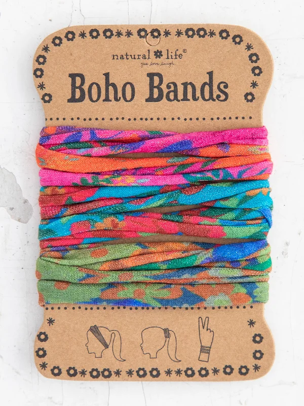 - Deodorizing cat litter tofu litter Boho Bands Hair Ties, Set of 3 - Multi Floral